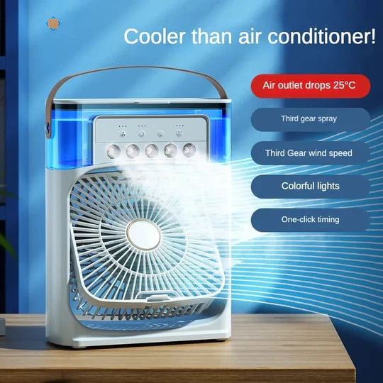 Portable Air Conditioner Fan Usb Electric Fan With Led Night Light