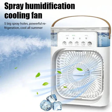 Portable Air Conditioner Fan Usb Electric Fan With Led Night Light