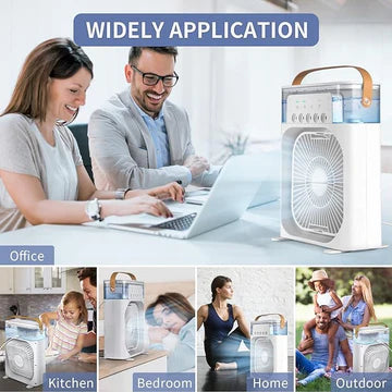 Portable Air Conditioner Fan Usb Electric Fan With Led Night Light